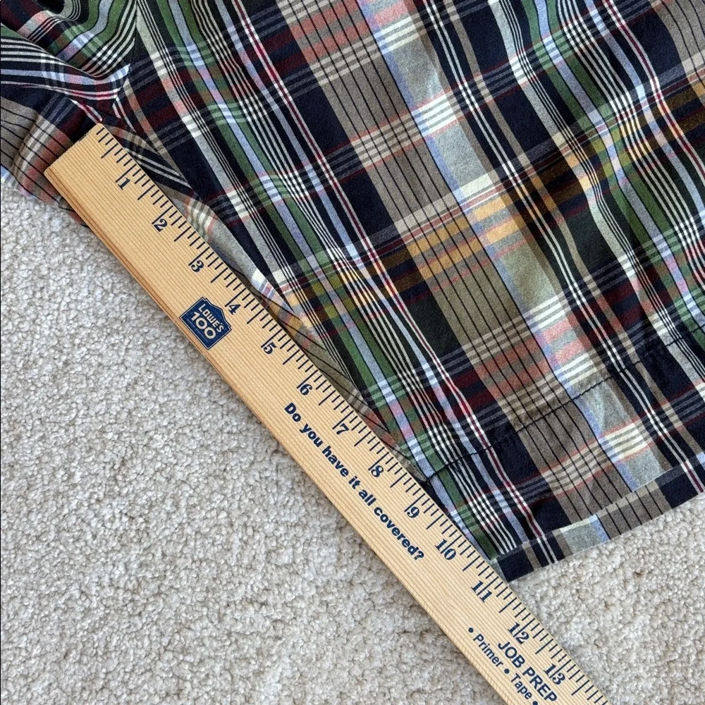 Vintage‎ Polo Ralph Lauren Blue Green Madras Plaid Cotton Chino Shorts Men’s 46B